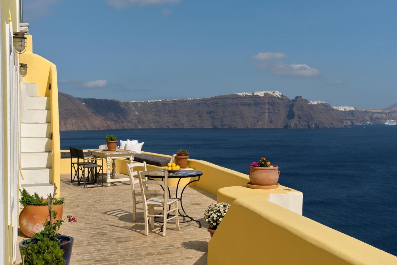 Ilivatos - Elegant Villa On The Caldera'S Edge Ía Eksteriør bilde