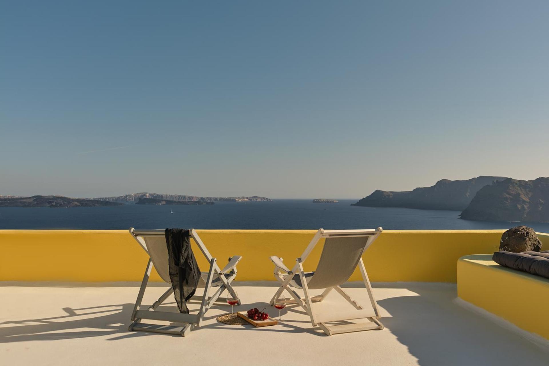 Ilivatos - Elegant Villa On The Caldera'S Edge Ía Eksteriør bilde
